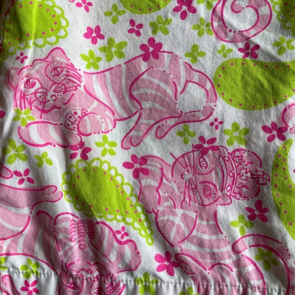 Vintage 1990s Y2K Lilly Pulitzer Girl's Black Jack Tiger Skort - Size 12 - Picture 4 of 7
